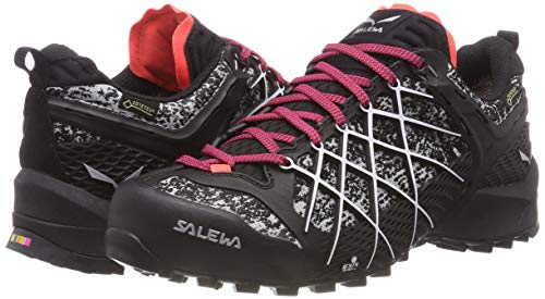 Salewa WS Wildfire Gore-TEX, Zapatos de Senderismo Mujer, Negro (Black/White), 40 EU