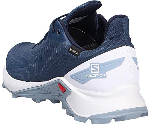 Salomon Alphacross Blast GTX, Zapatillas De Trail Running Impermeables Hombre, Color: Azul (Dark Denim/White/Ashley Blue), 40 2/3 EU