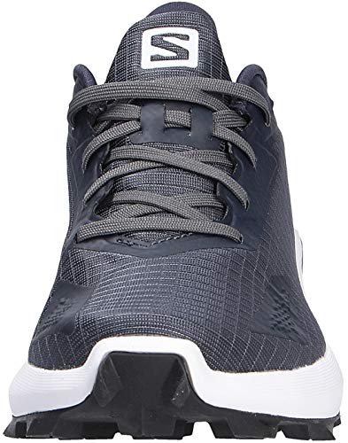 Salomon Alphacross Blast, Zapatillas De Trail Running Cómodas Y Fuerte Agarre Mujer, Gris (India Ink/White/Black), 39 1/3 EU