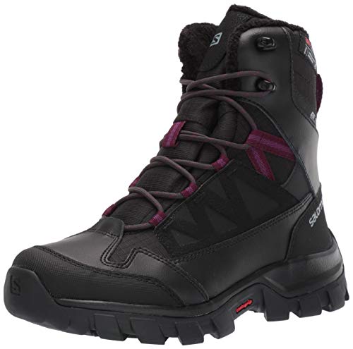 SALOMON Calzado Medio Chalten TS CSWP, Botas de Nieve Mujer, Black/Bl, 36.5 EU