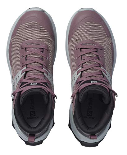 SALOMON Calzado Medio X Raise Mid GTX, Botas de Senderismo Mujer, Flint/Ph, 42 EU