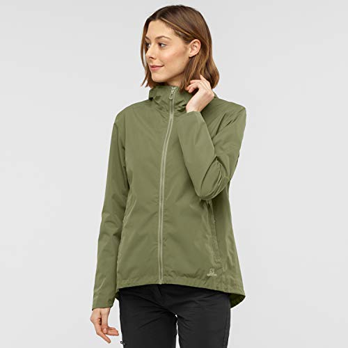 SALOMON Comet WP JKT W Chaqueta Impermeable, Verde (Olive Night), Talla M para Mujer