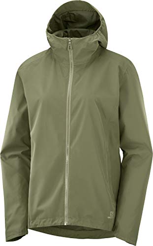 SALOMON Comet WP JKT W Chaqueta Impermeable, Verde (Olive Night), Talla M para Mujer