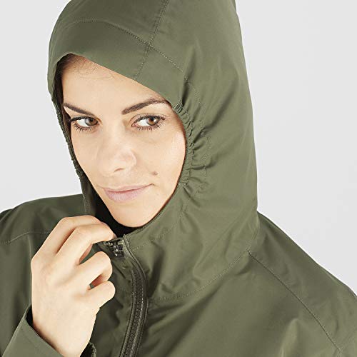 SALOMON Comet WP JKT W Chaqueta Impermeable, Verde (Olive Night), Talla M para Mujer