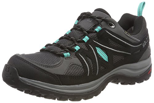 Salomon Ellipse 2 GTX W, Zapatillas de Trail Running Mujer, Gris/Turquesa (Magnet/Black/Atlantis), 36 EU