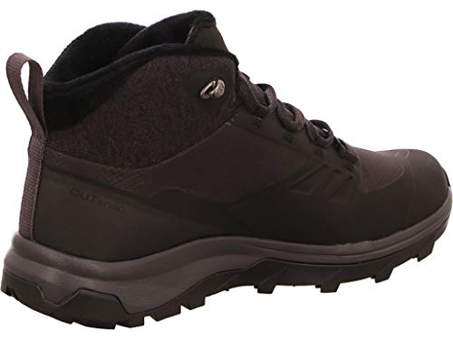 Salomon OUTsnap CSWP W, Zapatillas de Senderismo Mujer, Negro (Black/Ebony/Black), 38 2/3 EU