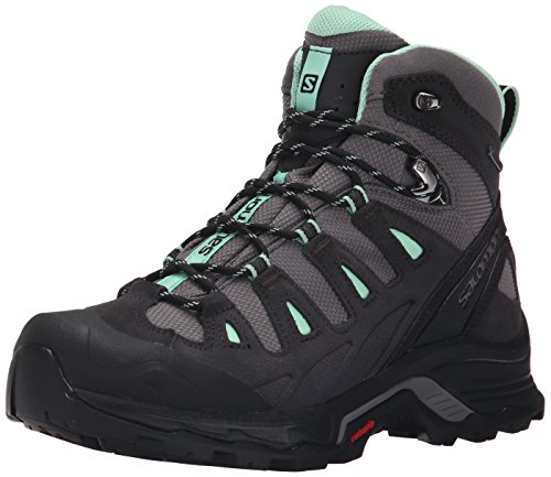 Salomon Quest Prime GTX W, Botas de Senderismo para Mujer, Multicolor (Detroit/Asphalt/Lucite Green 000), 36 2/3 EU