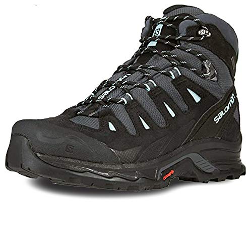 Salomon Quest Prime GTX W, Zapatillas de Senderismo Mujer, Gris (Ebony/Black/Icy Morn), 38 EU