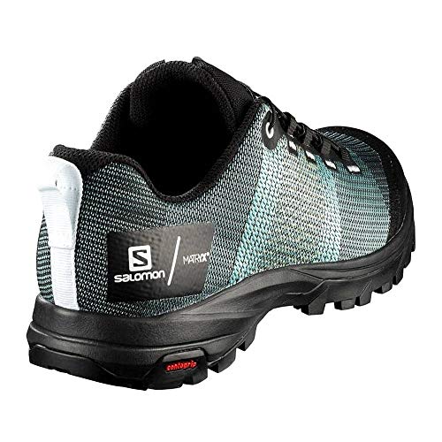 SALOMON Shoes out W/Pro, Zapatillas de Trekking Mujer, Multicolor (Sky Blue/Black/White), 38 2/3 EU