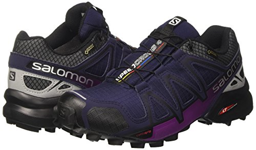 Salomon Women’'s Speedcross 4 - Zapatillas Para Mujer, Multicolor (Ev Azule/Si), 36 2/3 EU