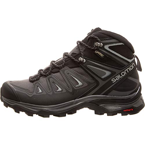Salomon X Ultra 3 Mid GTX, Zapatillas para Caminar Mujer, Magnet/Black/Monument, 38 EU