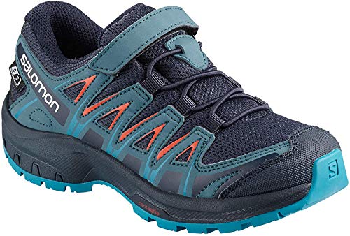 Salomon XA Pro 3D CSWP K, Zapatillas de Deporte Unisex Niños, Azul/Naranja (Navy Blazer/Mallard Blue/Hawaiian Surf), 30 EU