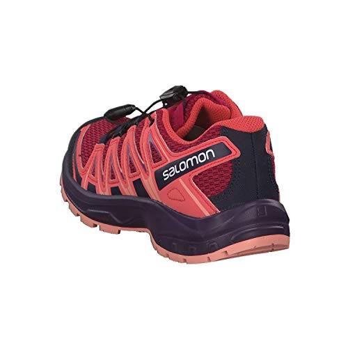 Salomon XA Pro 3D J, Zapatillas de Trail Running Unisex Adulto, Rojo/Naranja (Cerise/Dubarry/Peach Amber), 38 EU