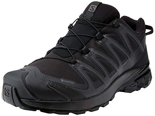 Salomon XA Pro 3D V8 GTX, Zapatillas De Trail Running Y Sanderismo Impermeables Versión Màs Ligera Hombre, Color: Negro (Black/Black/Black), 47 1/3 EU