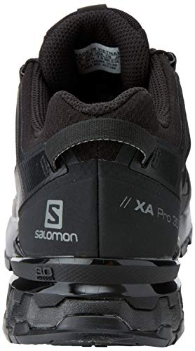 Salomon XA Pro 3D V8 W, Zapatillas De Trail Running Y Sanderismo Impermeables Versión Màs Ligera Mujer, Negro (Black/Black/Phantom), 38 EU