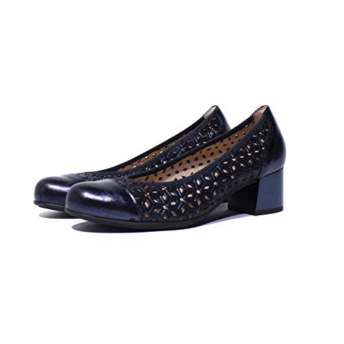 Salon de Medio Tacon para Plantillas pitillos m-6040 Azul 40 EU