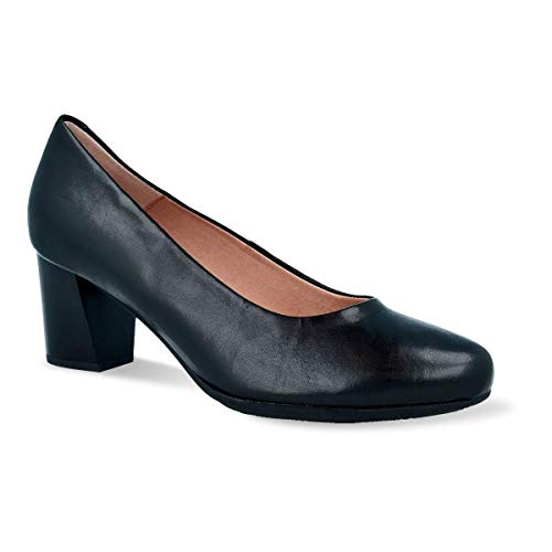 Salón de tacón Medio Pitillos 5552 (37, Negro)