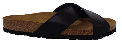 Sandalia Bio Piel (41, Negro)