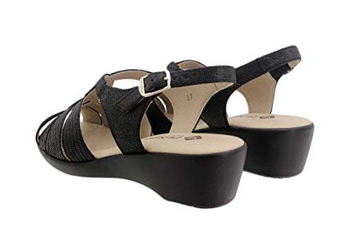 Sandalia Cuña Metal Visón 190392 PieSanto