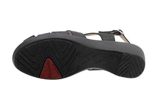 Sandalia Cuña Metal Visón 190392 PieSanto