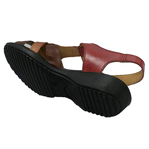 Sandalia Mujer Muy blandita y cómoda Doctor Cutillas en Rojo Talla 39