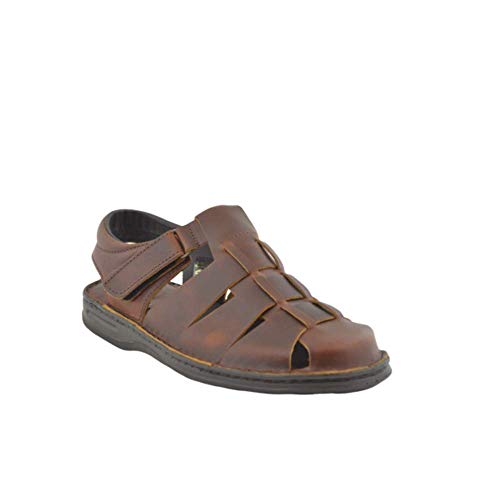 Sandalia Piel cangrejera Abierta talón Cuero