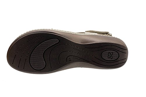 Sandalia Plantilla Extraíble Charol Arena 180823 PieSanto