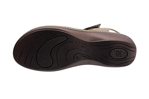 Sandalia Plantilla Extraíble Piel Camel 190801 PieSanto