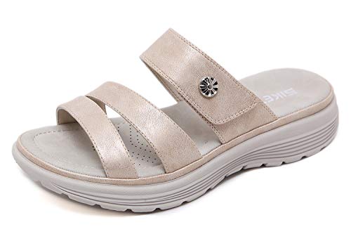 Sandalias con Punta Abierta para Mujer Sandalia de Plataforma Zapatos de Cuña Cómodos Zapatillas de Playa Verano