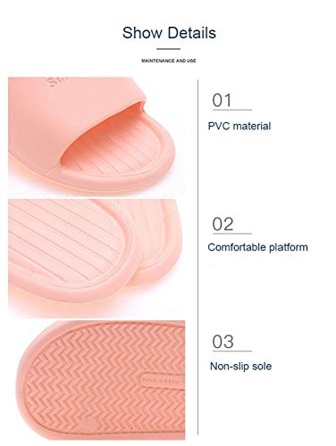 Sandalias de ducha para mujer y hombre, ligeras, antideslizantes, sandalias de suelo interiores y exteriores, zapatos de baño para piscina, Negro (Negro ), 40/41 EU