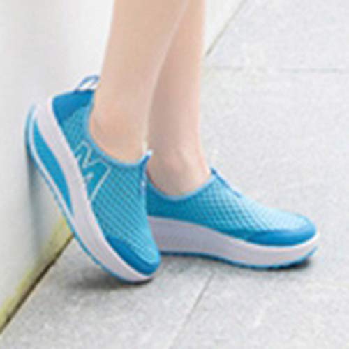 Sandalias De Plataforma para Mujer Mocasines Gruesos con Parte Inferior Antideslizante Zapatillas Cómodas para Caminar Al Aire Libre Transpirables Zapatos De Cuña Casuales