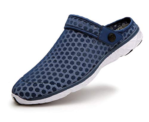 Sandalias de Playa Hombre Mujer,Zuecos de Sanitarios Zapatillas Ligeros Respirable Zapatos Verano,Azul Oscuro,EU41