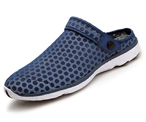 Sandalias de Playa Hombre Mujer,Zuecos de Sanitarios Zapatillas Ligeros Respirable Zapatos Verano,Azul Oscuro,EU41