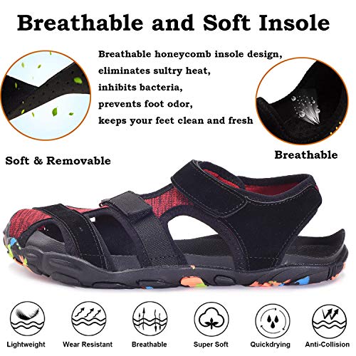 Sandalias de Verano Playa para Hombre Mujer Secado Rápido Sandalias Deportivas Senderismo Trekking Punta Cerrada Casual Zapatos de Agua Al Aire Libre