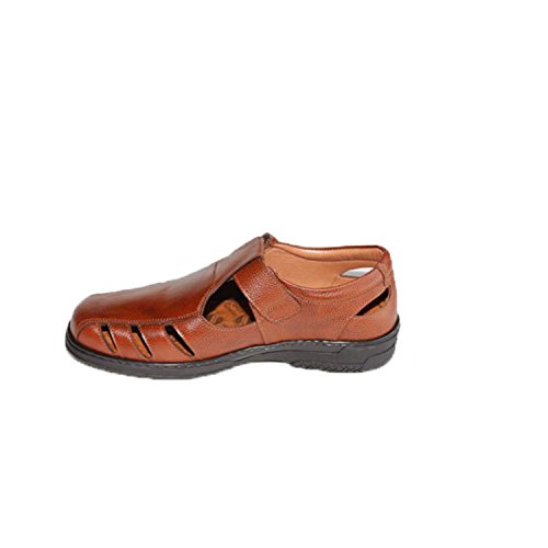 Sandalias Hombre Especial para diabéticos Muy cómodas Primocx en marrón Talla 41