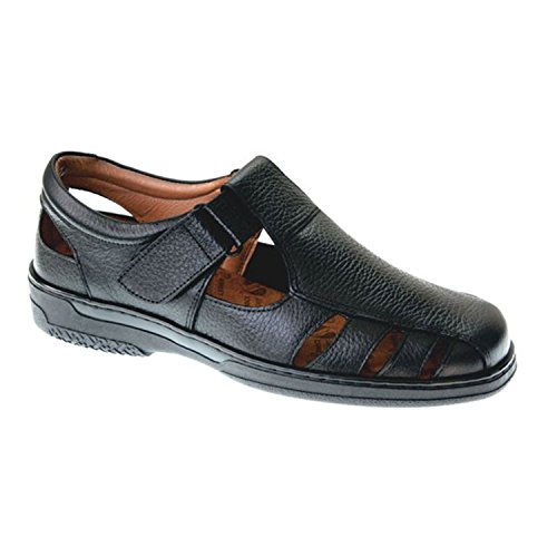 Sandalias Hombre Especial para diabéticos Muy cómodas Primocx en Negro Talla 44