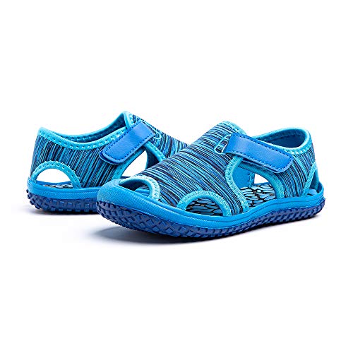 Sandalias Niño Niña Verano Sandalias Deportivas Playa Zapatillas Antideslizante Senderismo Piscina Rosa Púrpura Azul Gris Verde EU 21-31 Azul1 27