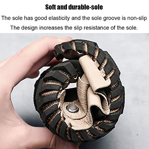 Sandalias y zapatillas de cuero para hombre al aire libre, Zapatos con punta abierta adecuados para caminar, Verano ocio playa deportes senderismo sandalias, Sandalias de playa ligeras y transpirabl