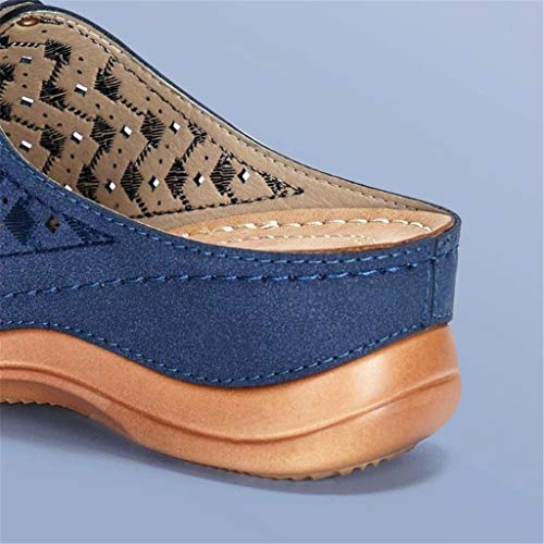 Sandalias Zuecos Zapatillas para Mujer Suaves Planas para Exteriores Antideslizantes Zapatos de Playa de Verano Diapositivas Informales con Punta Abierta Sandalias