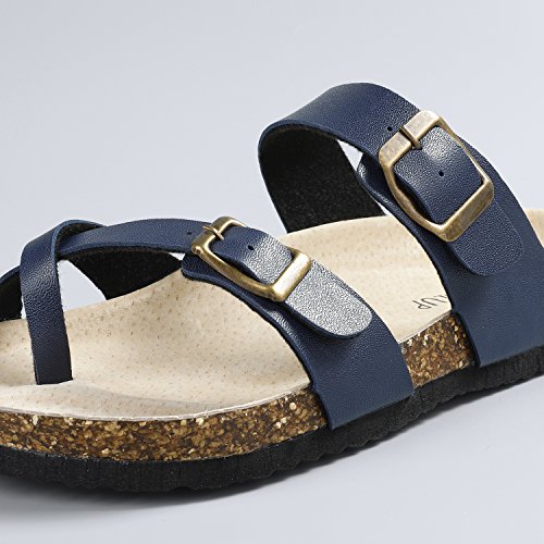 Sandalup - Sandalias de verano para mujer, con plantilla de corcho, color, talla 42 EU