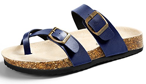Sandalup - Sandalias de verano para mujer, con plantilla de corcho, color, talla 42 EU
