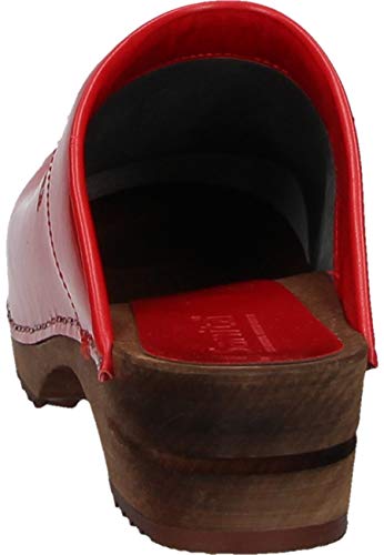 Sanita Classic Patent Open, Zuecos para Mujer, Rojo (Rot (Red 4), 39 EU