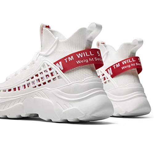 SANNAX Mujer Zapatillas Moda Deportivas Zapatos Casuales Corriendo Caminando Transpirable Ligero Cómodo