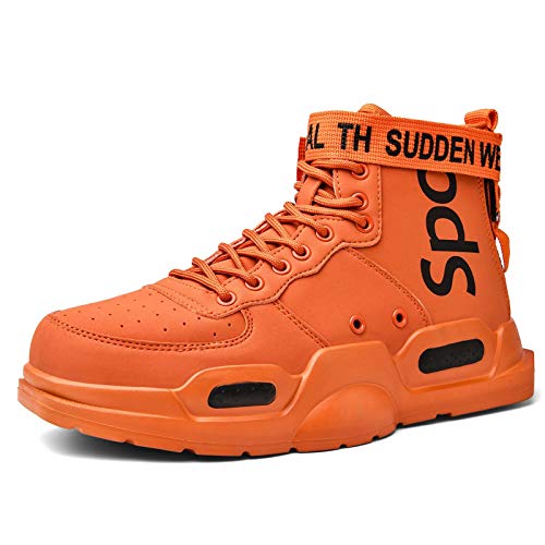 SANNAX Zapatillas de Deporte de Moda para Hombre Zapatillas Altas Zapatillas de Correr Casuales Zapatos Ligeros y Transpirables para Caminar Zapatillas Deportivas Antideslizantes Bbotas