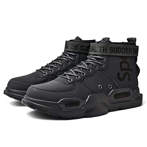 SANNAX Zapatillas de Deporte de Moda para Hombre Zapatillas Altas Zapatillas de Correr Casuales Zapatos Ligeros y Transpirables para Caminar Zapatillas Deportivas Antideslizantes Bbotas