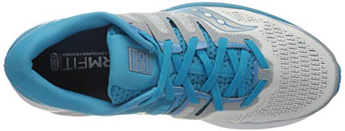 Saucony Guide ISO 2 Stabilitätsschuh Damen-Blau, Silber, Zapatillas de Running Zapato de Estabilidad para Mujer, Blue, 37.5 EU