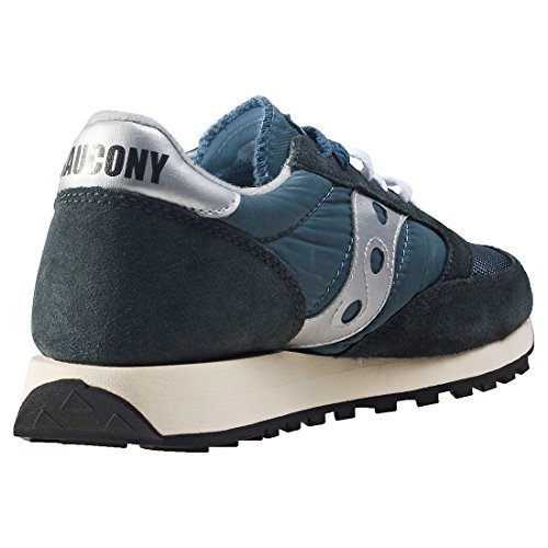 Saucony Jazz Original Vintage, Zapatillas de Cross Unisex Adulto, Azul (Blue/Navy/Silver 4), 40.5 EU