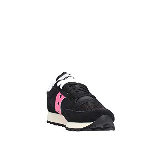 Saucony Jazz Original Vintage, Zapatillas Mujer, Negro (Black/Pink), 38 EU
