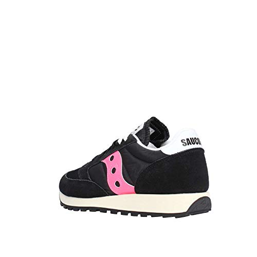 Saucony Jazz Original Vintage, Zapatillas Mujer, Negro (Black/Pink), 38 EU