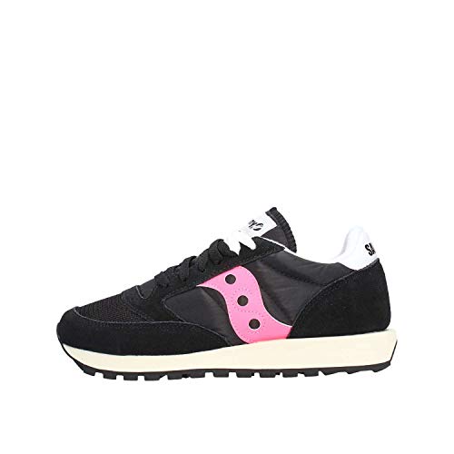 Saucony Jazz Original Vintage, Zapatillas Mujer, Negro (Black/Pink), 38 EU